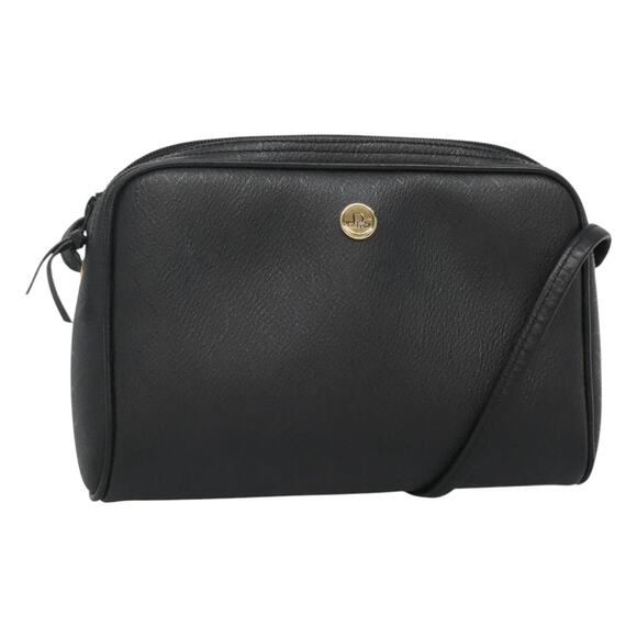 DIOR Honeycomb Canvas Shoulder Bag Pvc Black Gold - Picture 1 of 12